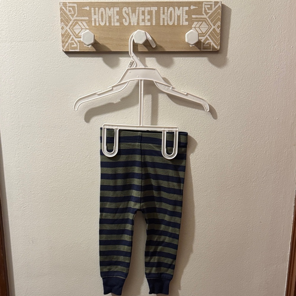 Old Navy Kids Striped Sweatpants - Green and Blue